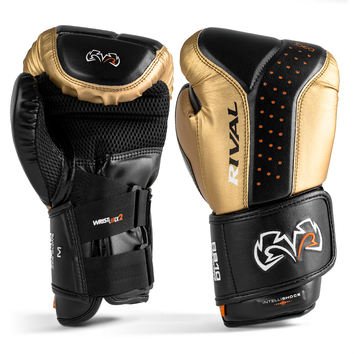 Gants de sac Rival RB10 Intelli-Shock - Noir/Or