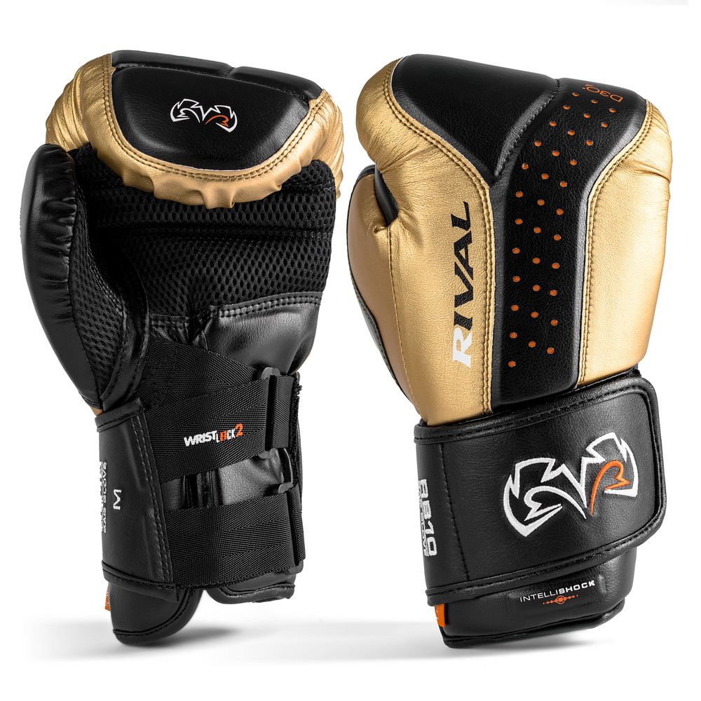Gants de sac Rival RB10 Intelli-Shock - Noir/Or — photo 2 sur 4