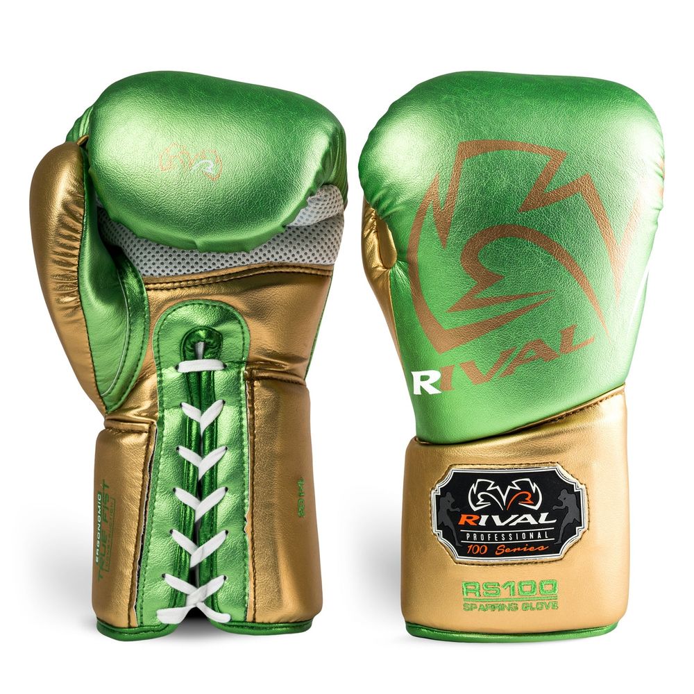 Gants de sparring Rival RS100 Professional - Vert — photo 2 sur 4