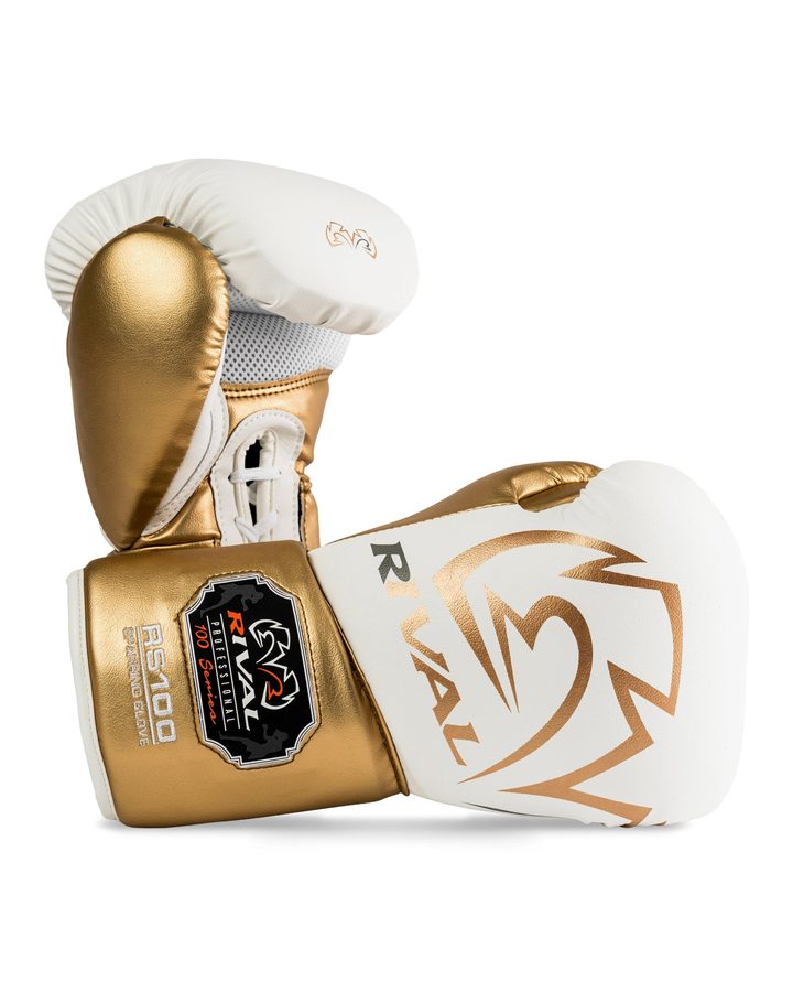 Gants de sparring Rival RS100 Professional - Blanc